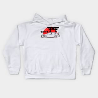 The JDM Racing Civic Art Kids Hoodie